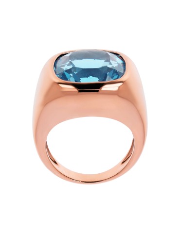 Bronzallure Ring-Rose Gold-Prisma Gem Blue-Size 16-WSBZ02668.SBT-16 2