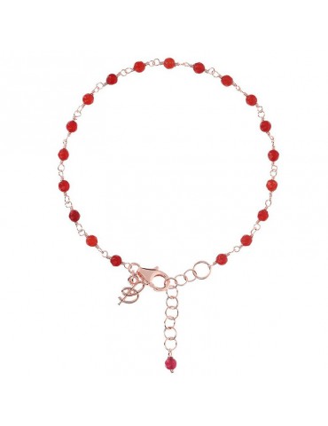 Bracciale Bronzallure - Variegata - Amorette - Agata Rossa-WSBZ01260RA