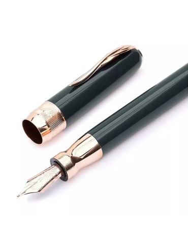 Pineider Fountain Pen - Rose Gold - Green - Medium - SPP6201M060 2