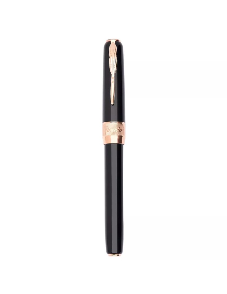 Pineider Rollerball Pen - Classic - Rose Gold - Black Color - SPP62020056