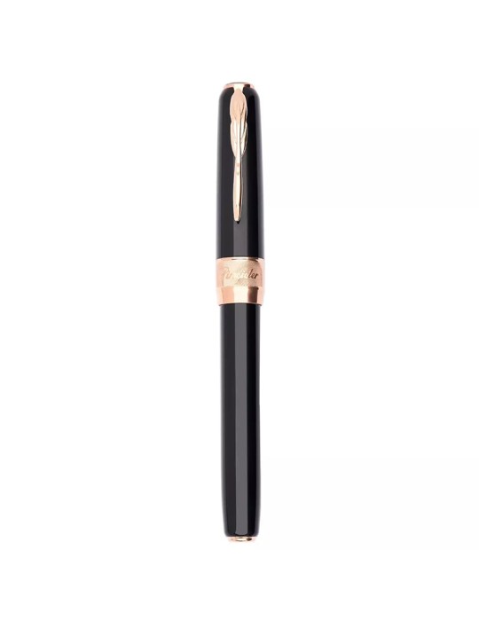 Pineider Rollerball Pen - Classic - Rose Gold - Black Color - SPP62020056