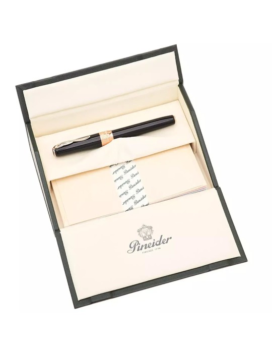 Pineider Rollerball Pen - Classic - Rose Gold - Black Color - SPP62020056