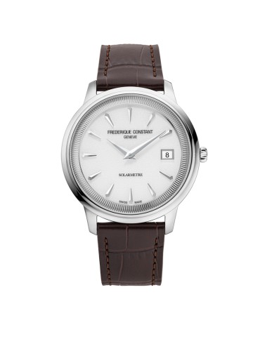 Orologio Frederique Constant - Classics Moneta Solarmeter 39mm Bianco - 0