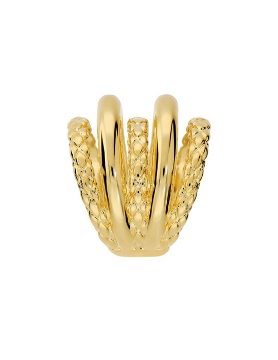 Anello Etrusca - Multifilo - Gold-Martellato-Misura 18-WSET00944.YG-18