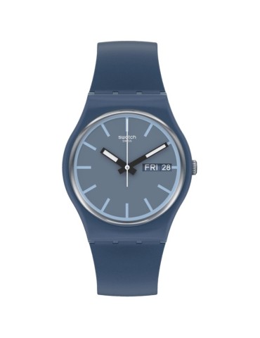 Orologio Swatch - Knock Nap - Tempo e Data - 34mm - Blu - SO28N701