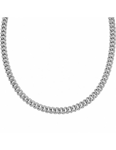 Bronzallure Necklace - White - Cubic Zirconia - Large -WSBZ02699W.WR-45