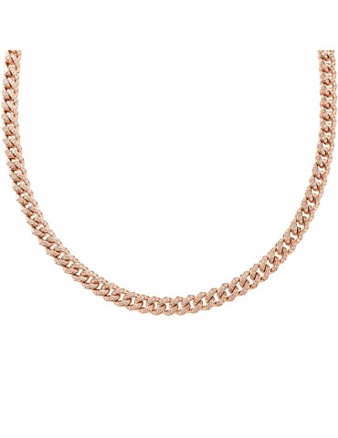 Bronzallure Necklace-Rose Gold-Chain-Cubic Zirconia-Small-WSBZ02699.WR-40