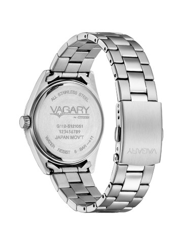 Vagary Watch - Time and Date - Silver - 39mm - Black - IB9-115-63 2