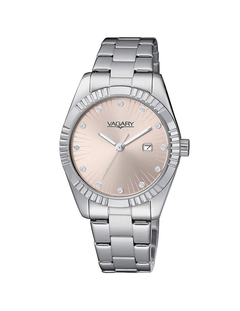 Orologio Vagary da Donna -Silver - 31mm - Rosa - Cristalli -IU2-219-93