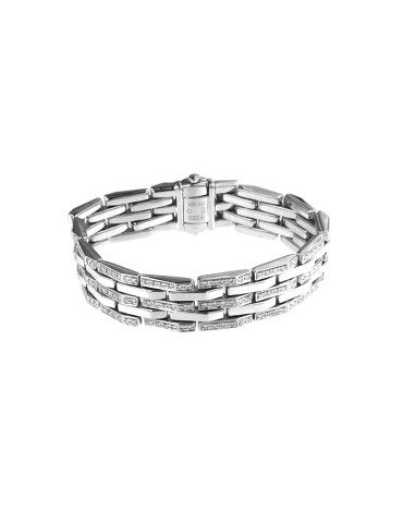 Chimento Double Bracelet in 18K White Gold with 2.63 ct Natural Diamonds - 0