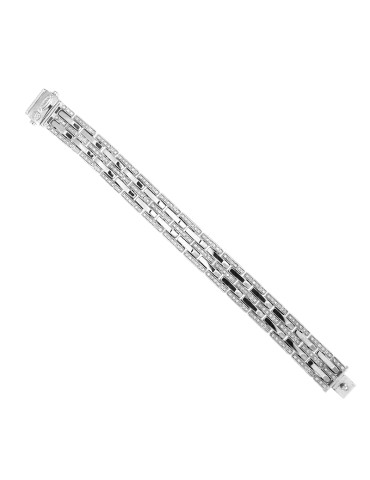 Chimento Double Bracelet in 18K White Gold with 2.63 ct Natural Diamonds - 0 2