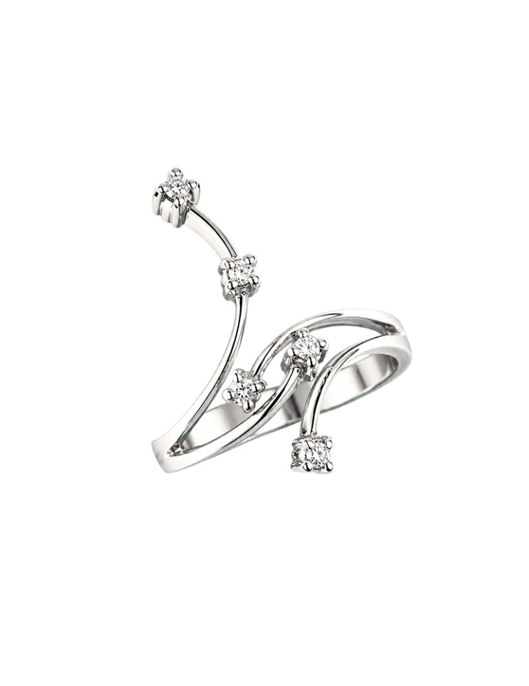 Chimento - Tradition Gold Ring in 18-karat White Gold with 0.11 ct Natural Diamonds - 0