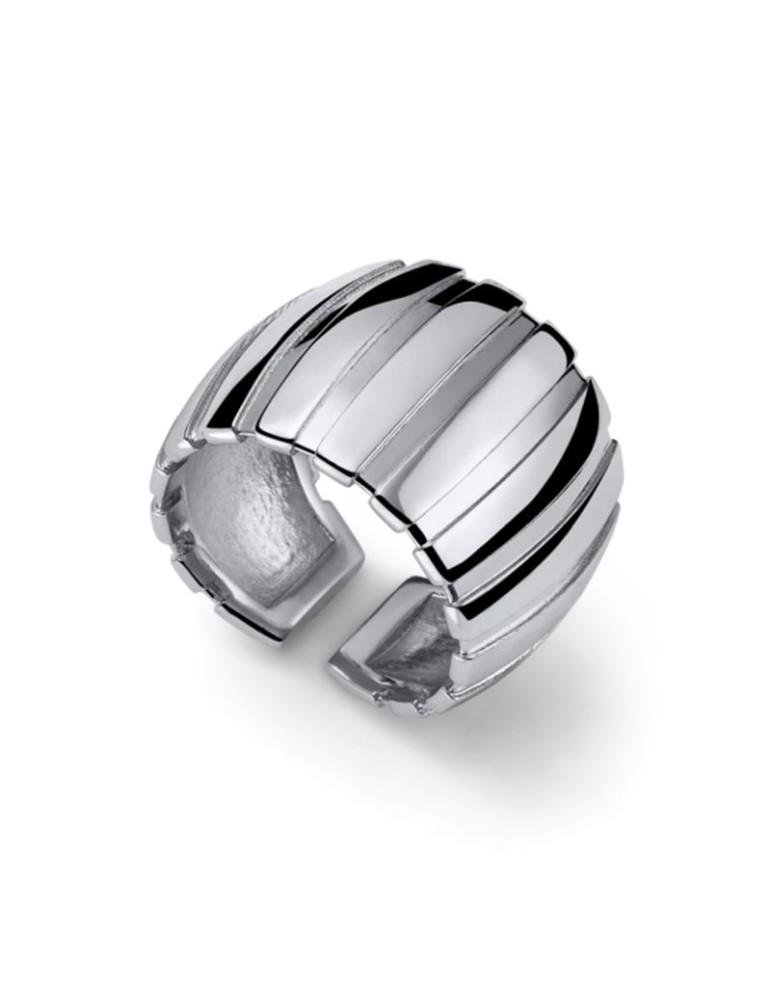 Unoaerre Ring - Adjustable - Band - Silver - Worked - EXA101B