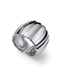 Unoaerre Ring - Adjustable - Band - Silver - Worked - EXA101B