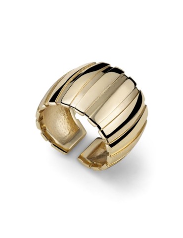 Anello Unoaerre - Regolabile - a Fascia - Gold - Lavorato - EXA101G