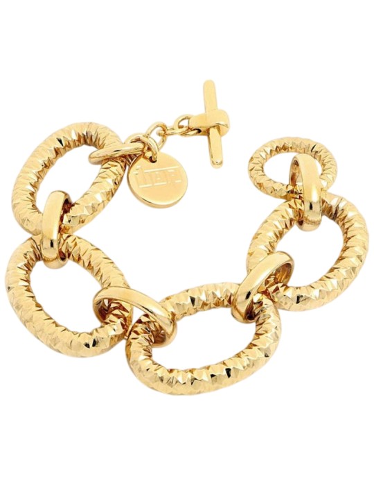 Bracciale Unoaerre - a Catena - Gold - Maglie Diamantate - 5EXB0035G