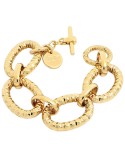 Bracciale Unoaerre - a Catena - Gold - Maglie Diamantate - 5EXB0035G