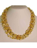 Rajola Necklace - Multistrand - Citrine Quartz - Brown Hematite -54-489-3