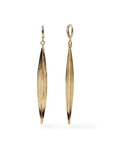 Unoaerre Earrings - Long Pendants - Golden - Leaf Design - EXO4891G