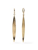 Unoaerre Earrings - Long Pendants - Golden - Leaf Design - EXO4891G