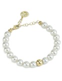 Bracciale Boccadamo - Perla - Sfera Dorata - Perle 8mm - BBR132D
