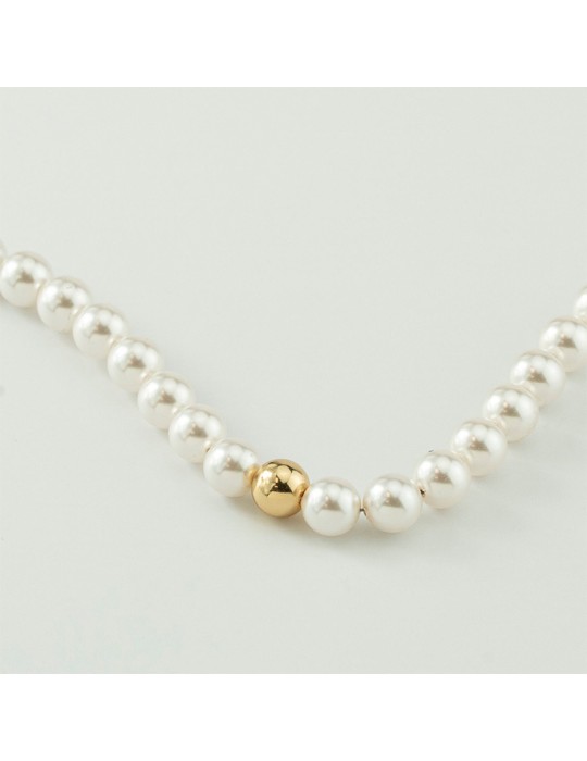 Bracciale Boccadamo - Perla - Sfera Dorata - Perle 8mm - BBR132D