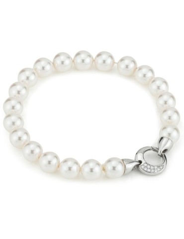 Bracciale Boccadamo - Filo di Perle - Chiusura con Zirconi - BBR138M