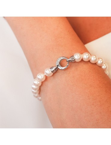 Bracciale Boccadamo - Filo di Perle - Chiusura con Zirconi - BBR138M 2