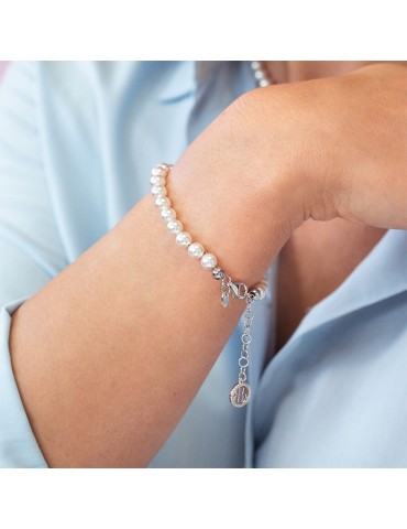 Bracciale Boccadamo - Perla - Sfera Argentata - Perle 8mm - BBR132 2