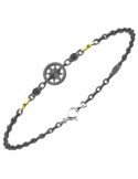 Zancan Bracelet - Black Titanium - Black Diamonds 0.07ct - ETB422G