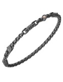 Zancan Bracelet - Black Titanium - Rose Gold Screw - ETB433R