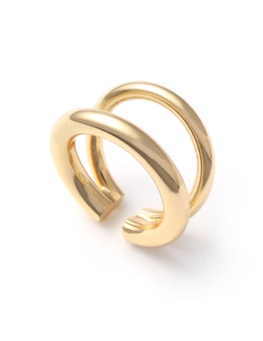 Unoaerre Ring - Line - Adjustable - Golden - Double Strand -EXA0095G
