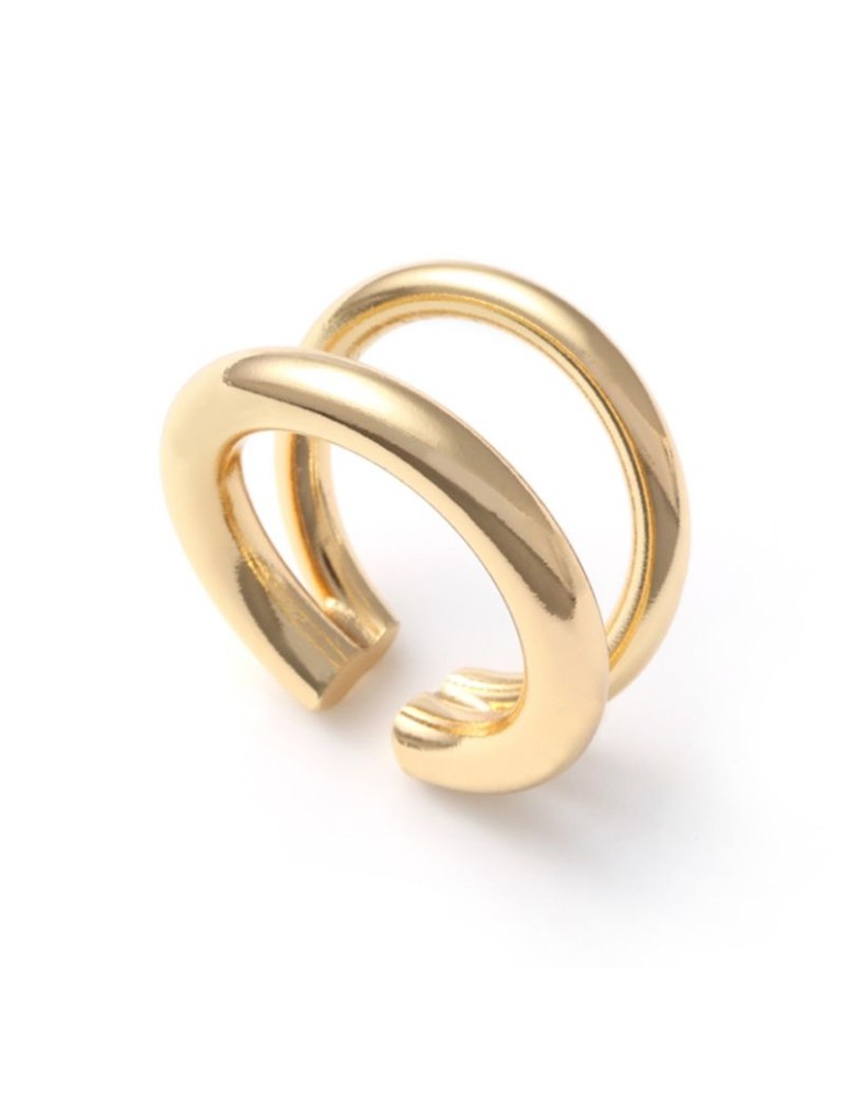 Unoaerre Ring - Line - Adjustable - Golden - Double Strand -EXA0095G