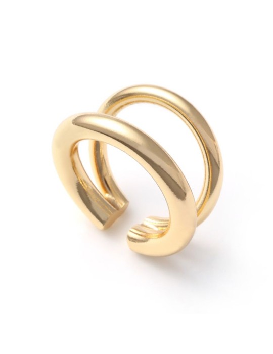 Unoaerre Ring - Line - Adjustable - Golden - Double Strand -EXA0095G