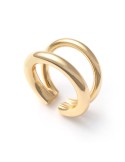 Anello Unoaerre - Line - Regolabile - Dorato - a Doppio Filo -EXA0095G