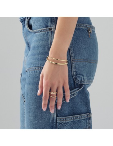 Unoaerre Ring - Line - Adjustable - Golden - Double Strand -EXA0095G 2