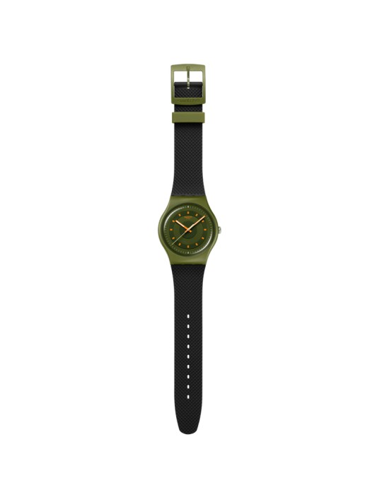 Swatch Watch - Only Time - Black - 41mm - Green - SO29G113
