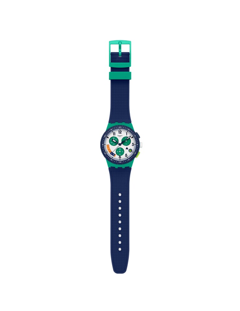 Swatch Watch - Time Flies - Chronograph - Blue - 42mm -White-SUSG412