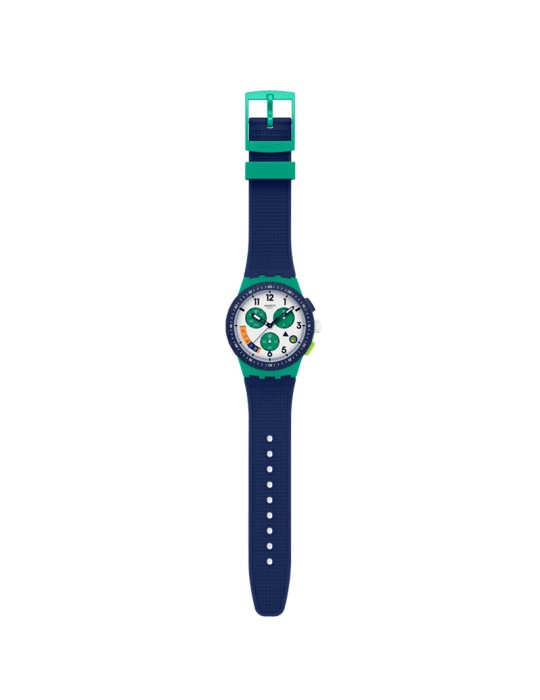 Swatch Watch - Time Flies - Chronograph - Blue - 42mm -White-SUSG412