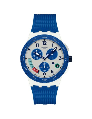 Orologio Swatch  - It's Time! - Cronografo - Grigio - 42mm-Blu-SUSM409