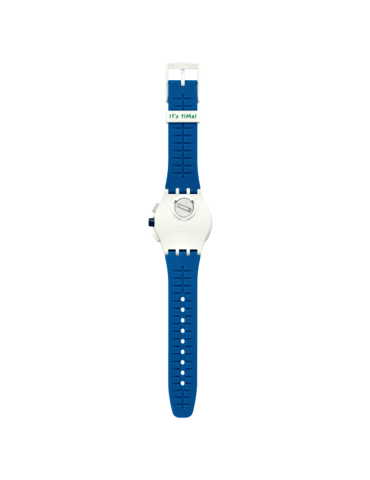 Swatch Watch - It's Time! - Chronograph - Gray - 42mm-Blue-SUSM409