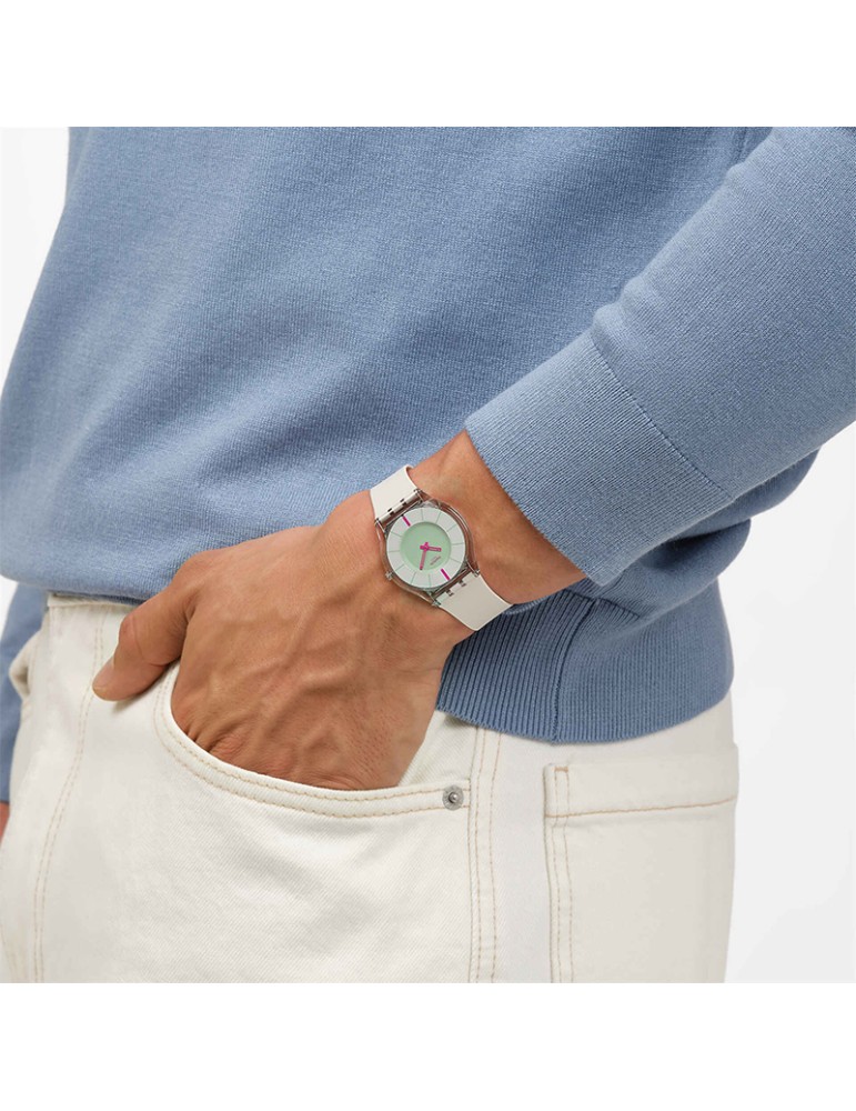 Orologio Swatch - Own Your Time - Beige - 34mm - Verde - SS08K124