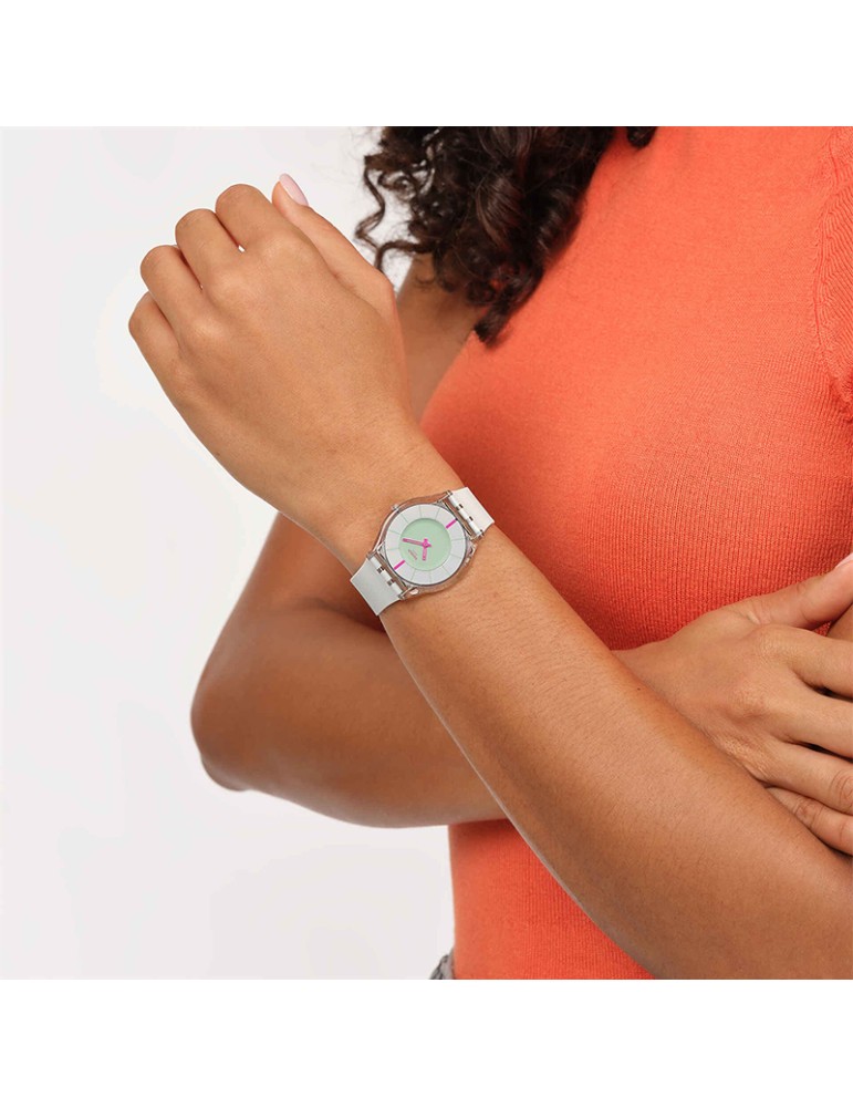 Swatch Watch - Own Your Time - Beige - 34mm - Green - SS08K124