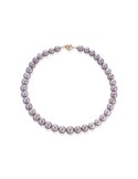 Coscia Necklace - in 18K Rose Gold with 10mm Pink Freshwater Pearls - 0