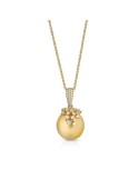 Coscia Necklace - Goldlight in 18K Yellow Gold with 12-13mm South Sea Pearl - 0