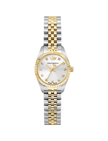 Orologio Philip Watch - Caribe Urban Mini Quarzo 24mm Argento Dorato - 0