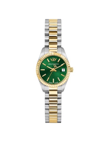 Philip Watch - Caribe Urban Mini Quartz 24mm Silver Gold Green - 0
