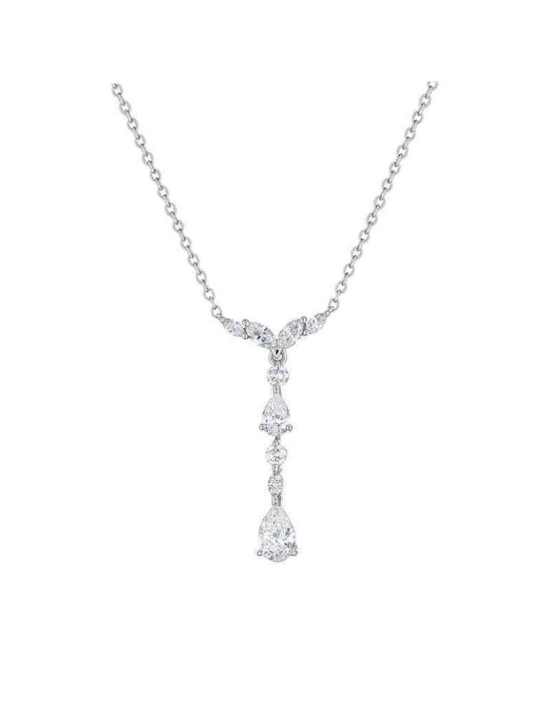Collana Buonocore - Light Fancy in Oro Bianco 18 carati con Diamanti Naturali 0,89 ct - 0