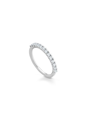 Anello Buonocore - Eternity in Oro Bianco 18 carati con Diamanti Naturali 0,30 ct - 0