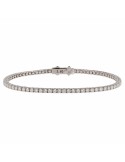 Crieri - Valentine Tennis Bracelet in 18K White Gold with 2.60 ct White Diamonds - 0